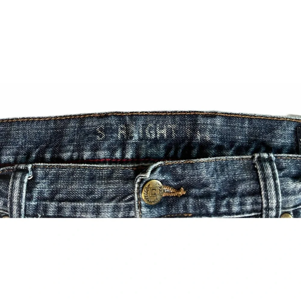 Mens Chaps Denim Straight Fit 100% Cotton Blue Jeans Size 38x32